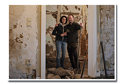 Umbauarbeiten in der alten Bauernkate.