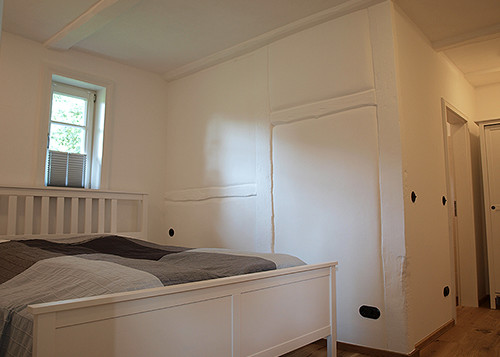 Schlafzimmer in der Ferienwohnung "Kaminstube".